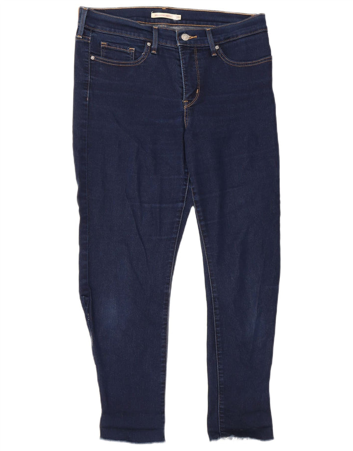 Jeans Levi's 315 cropped da donna W29 L25 cotone blu navy