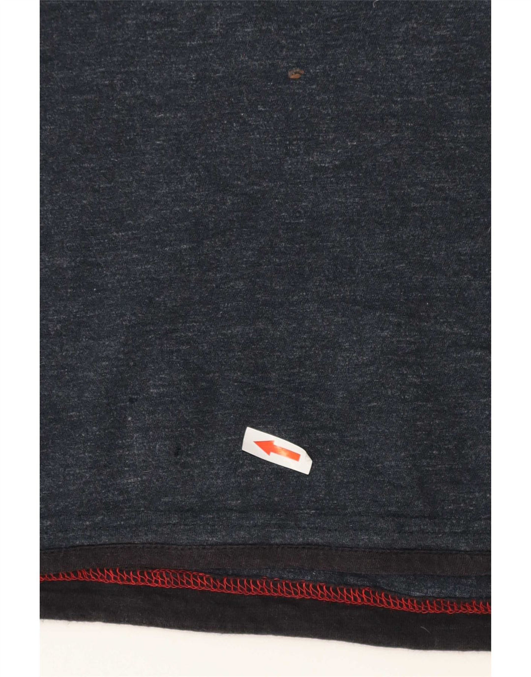 Fat Face Top da uomo a maniche lunghe in cotone color block blu navy grande