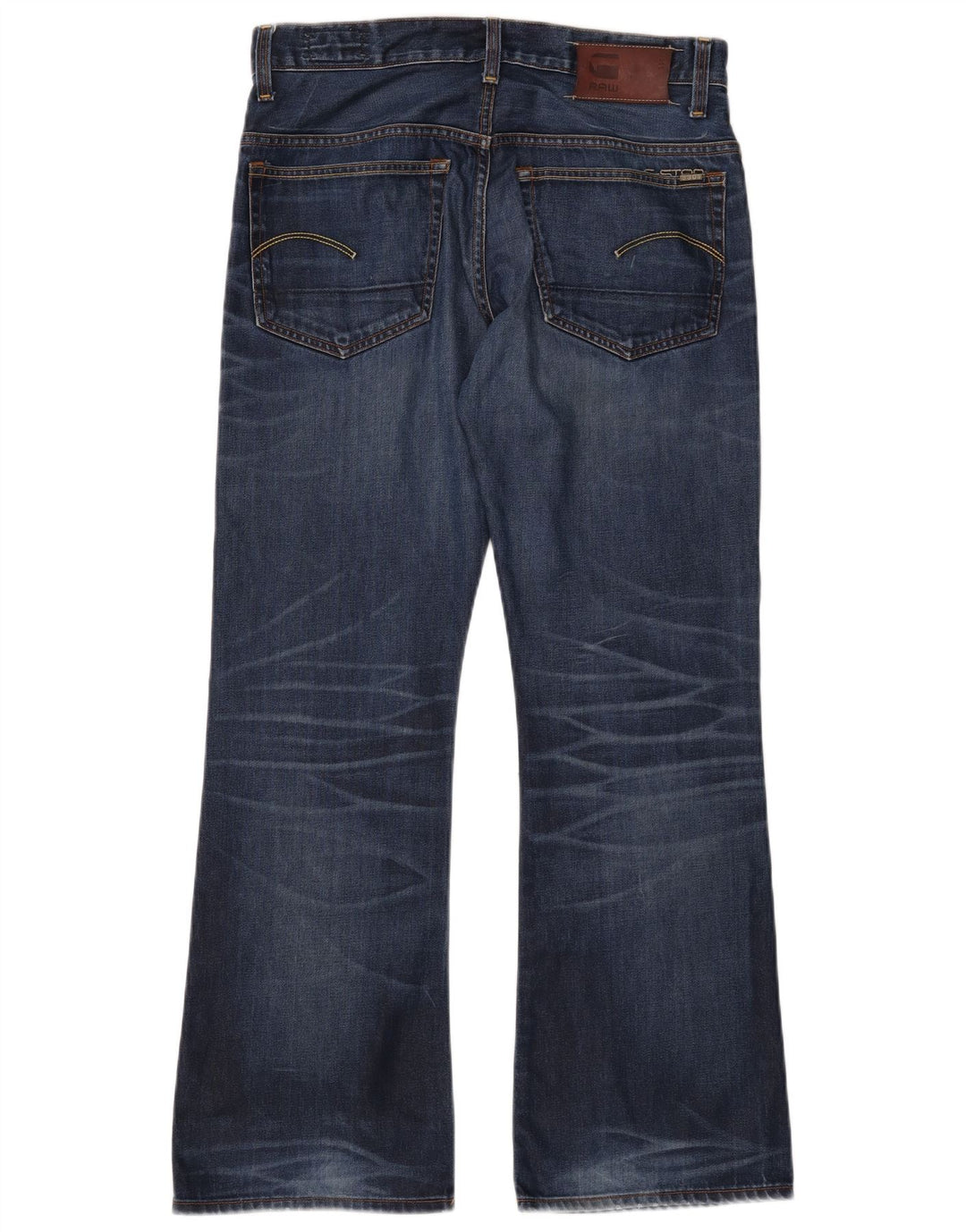 Jeans G-Star da uomo 3301 Bootcut W34 L32 cotone blu