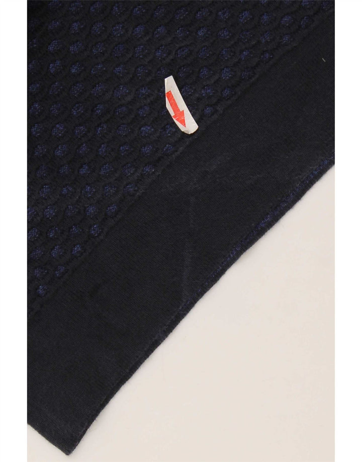 Maglione maglione girocollo da uomo Calvin Klein piccolo blu navy