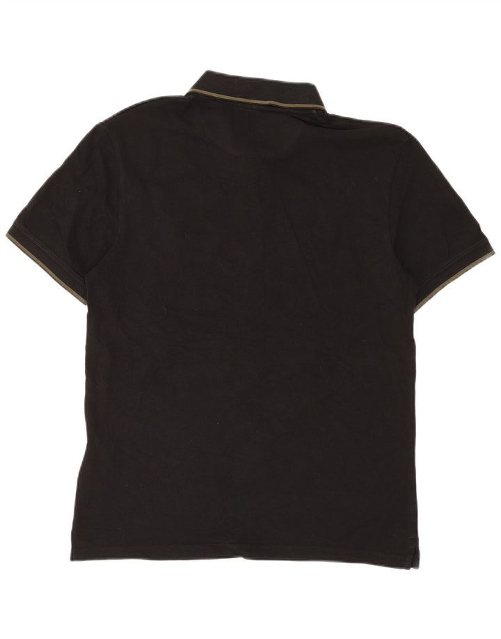 Polo da uomo Lyle & Scott in cotone nero medio