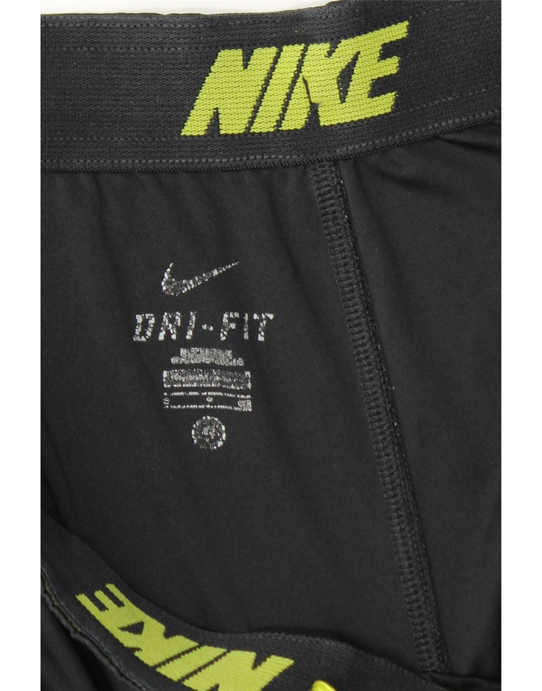 Pantaloncini sportivi Nike da uomo piccoli in poliestere color block nero