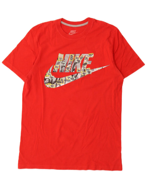 T-shirt grafica Nike da uomo con vestibilità regolare, colore rosso medio