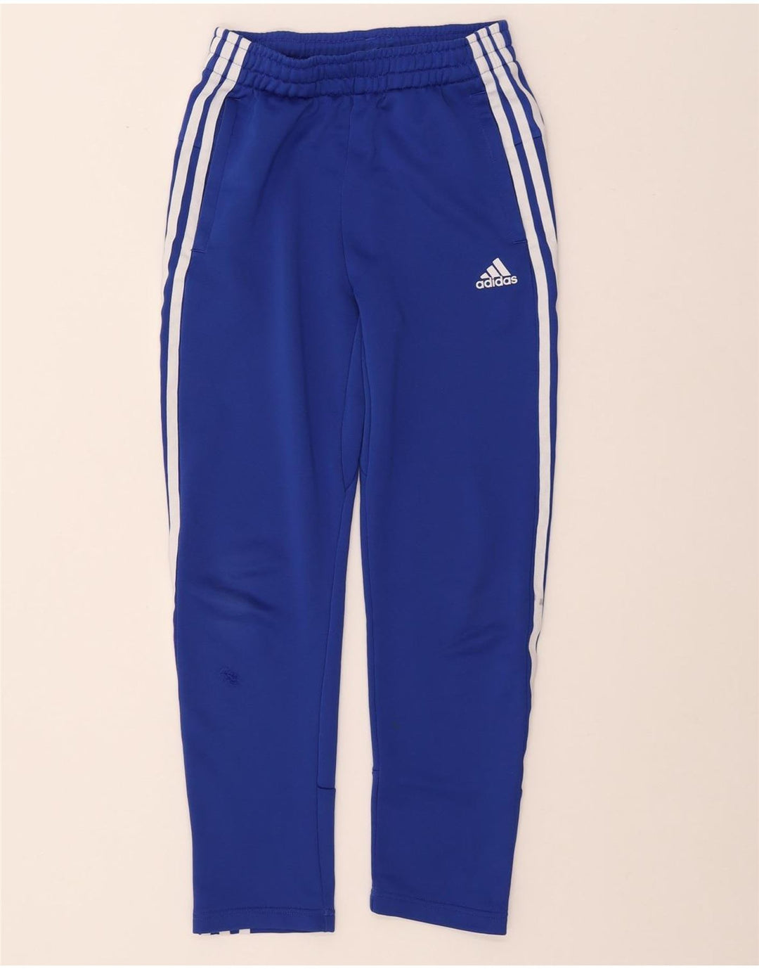 Pantaloni della tuta ADIDAS Aeroready da ragazzo 9-10 anni in poliestere blu