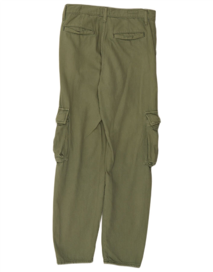 Pantaloni cargo dritti da donna Levi's W24 L28 in cotone verde