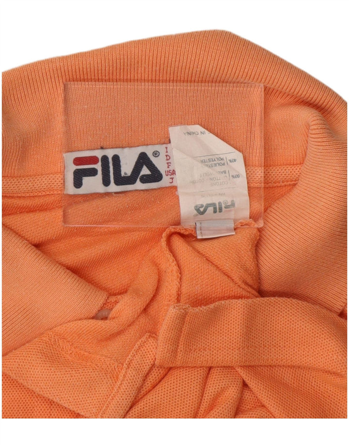 Polo Uomo Fila IT 54 XL Cotone Arancione