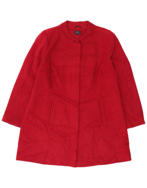 Soprabito da donna Marks & Spencer UK 18 XL rosso poliestere