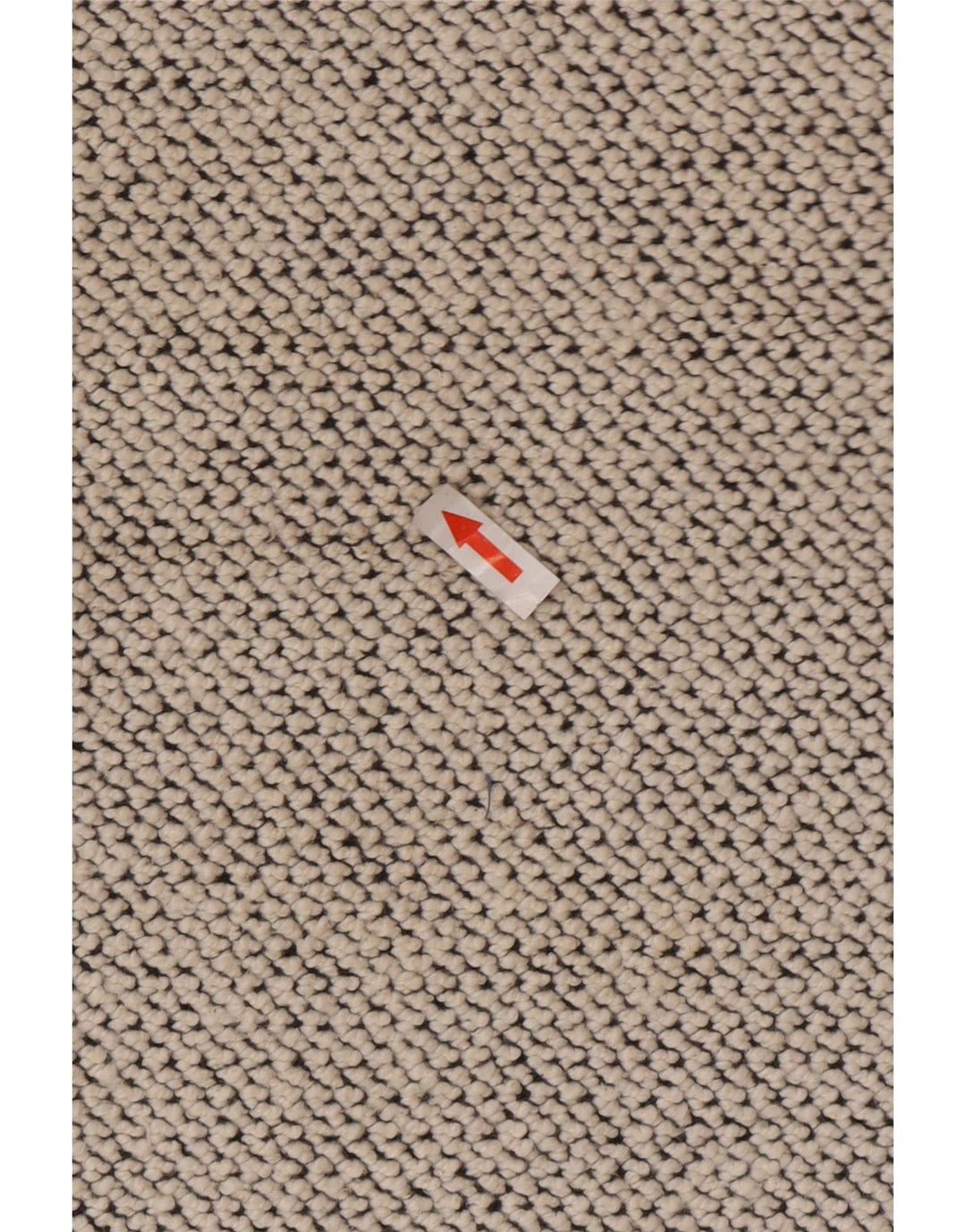 Felpa da uomo con zip e collo con zip Weird Fish, cotone chiazzato bianco sporco medio
