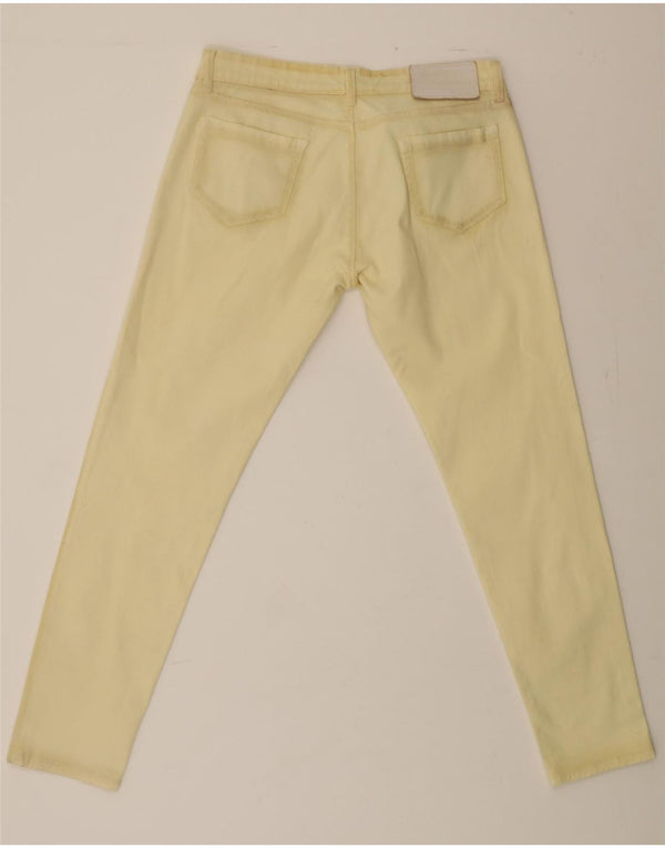 PRADA Womens Slim Casual Trousers W34 L29 Beige Cotton