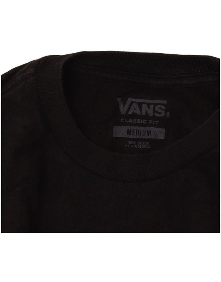 Vans Top grafico da uomo con vestibilità classica, manica lunga, cotone nero medio