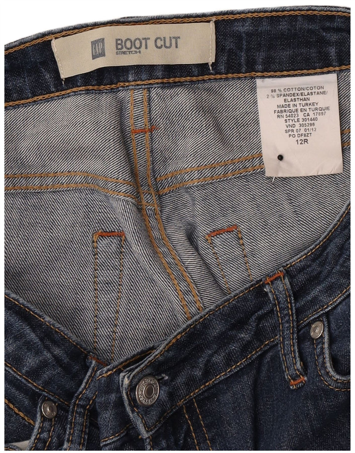 Jeans bootcut elasticizzati da donna Gap US 12 Large W32 L29 cotone blu