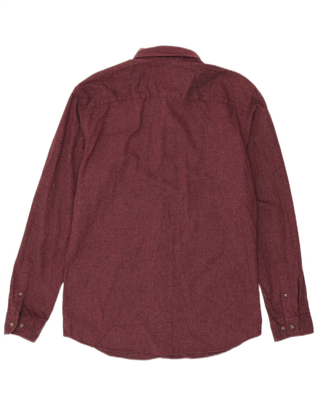 JACK & JONES Camicia da uomo in flanella grande in cotone bordeaux