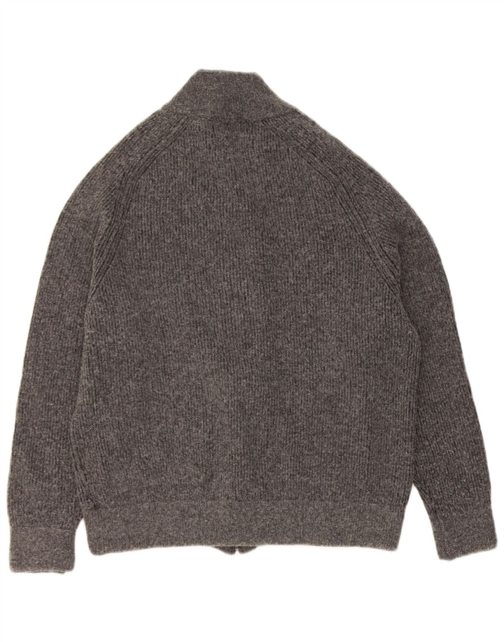 Maglione cardigan da donna Marks & Spencer UK 14 Cotone grigio medio