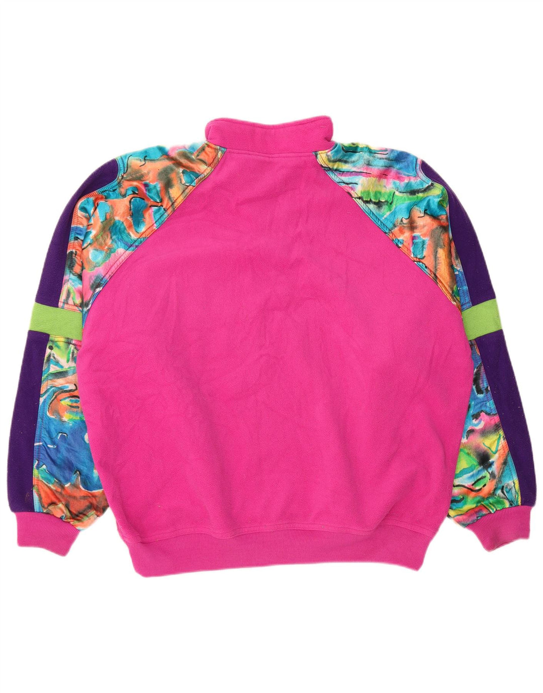 MASER M Maglione in pile con grafica oversize da donna EU 40 Rosa medio