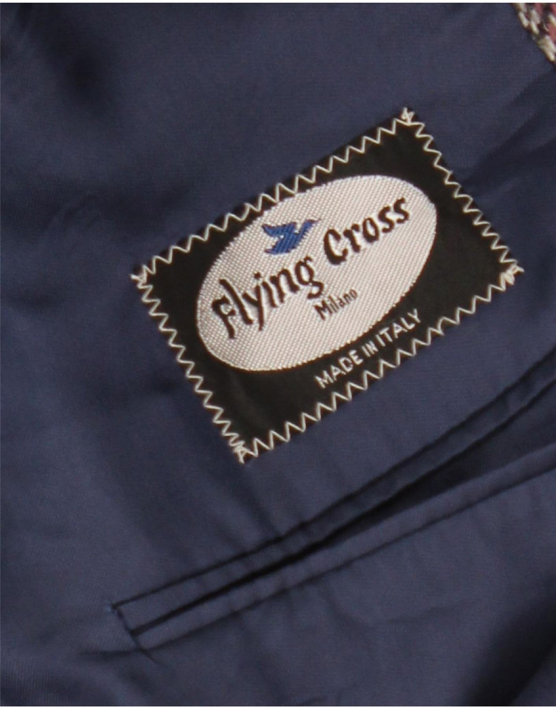 Giacca blazer vintage da uomo IT 50 grande lana a spina di pesce multicolore