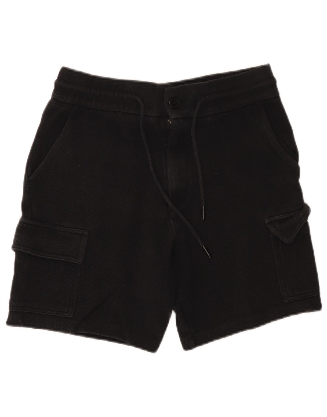 Pantaloncini cargo Zara da uomo piccoli W30 in cotone nero