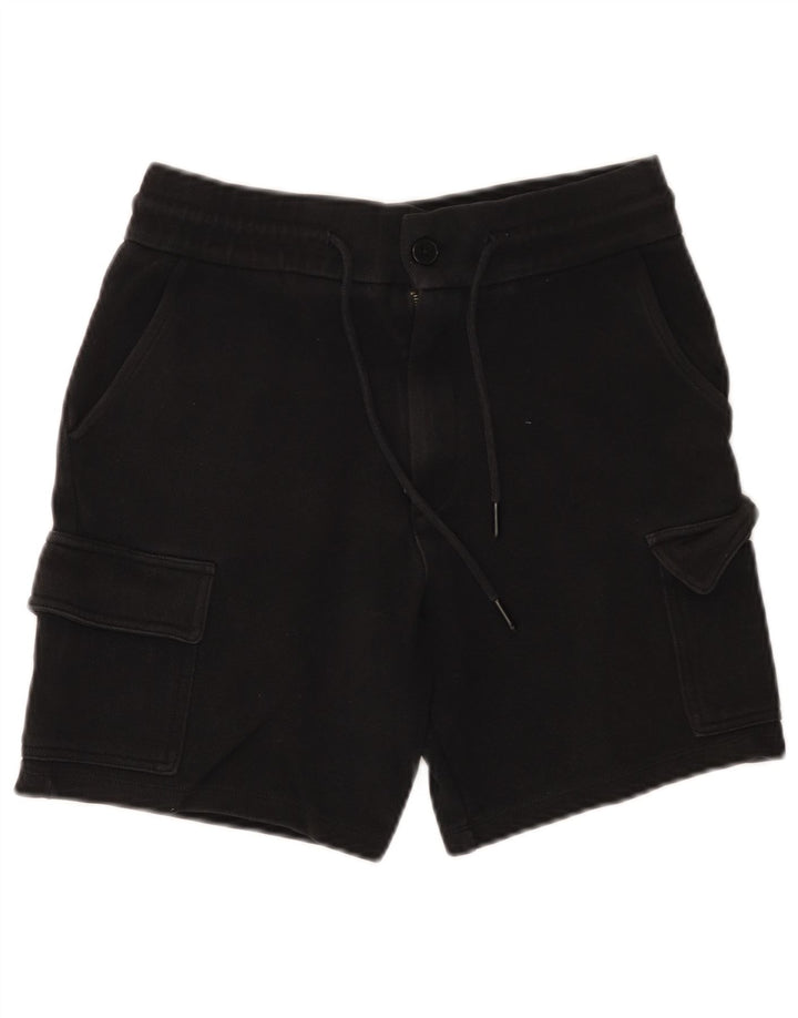 Pantaloncini cargo Zara da uomo piccoli W30 in cotone nero