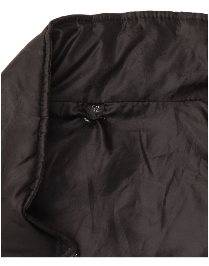 Gilet imbottito vintage da donna IT 52 XL poliestere nero
