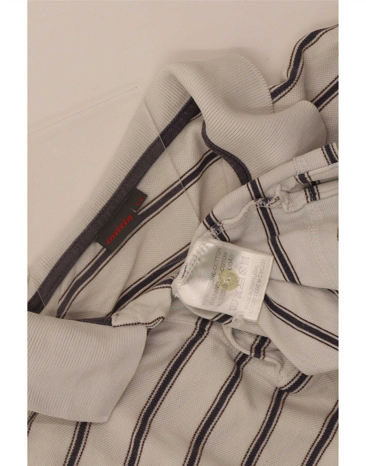 Polo Invicta Uomo IT 48 Cotone Rigato Medio Bianco