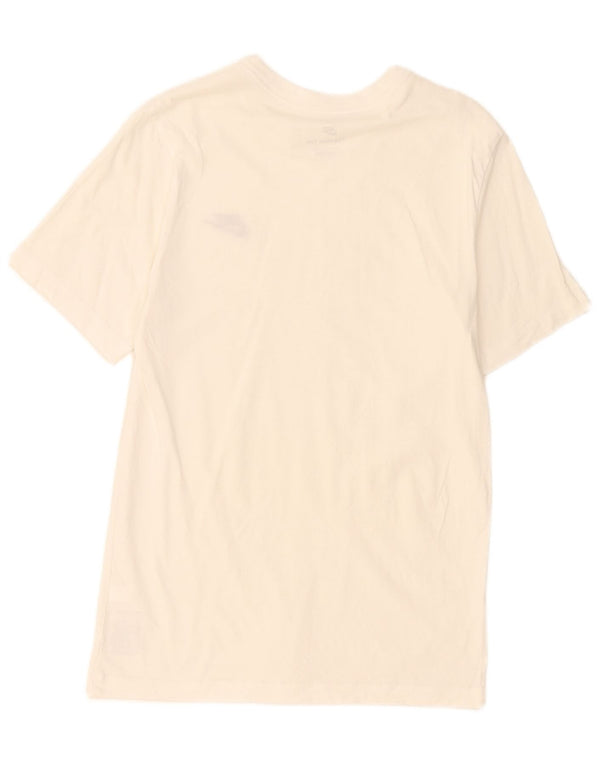 T-shirt Nike da uomo Top Small in cotone bianco sporco