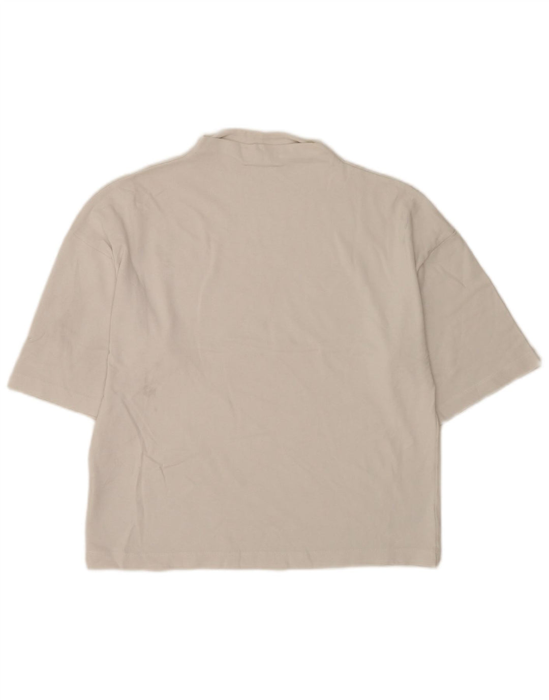 T-shirt oversize da donna Zara UK 10 piccola in cotone bianco
