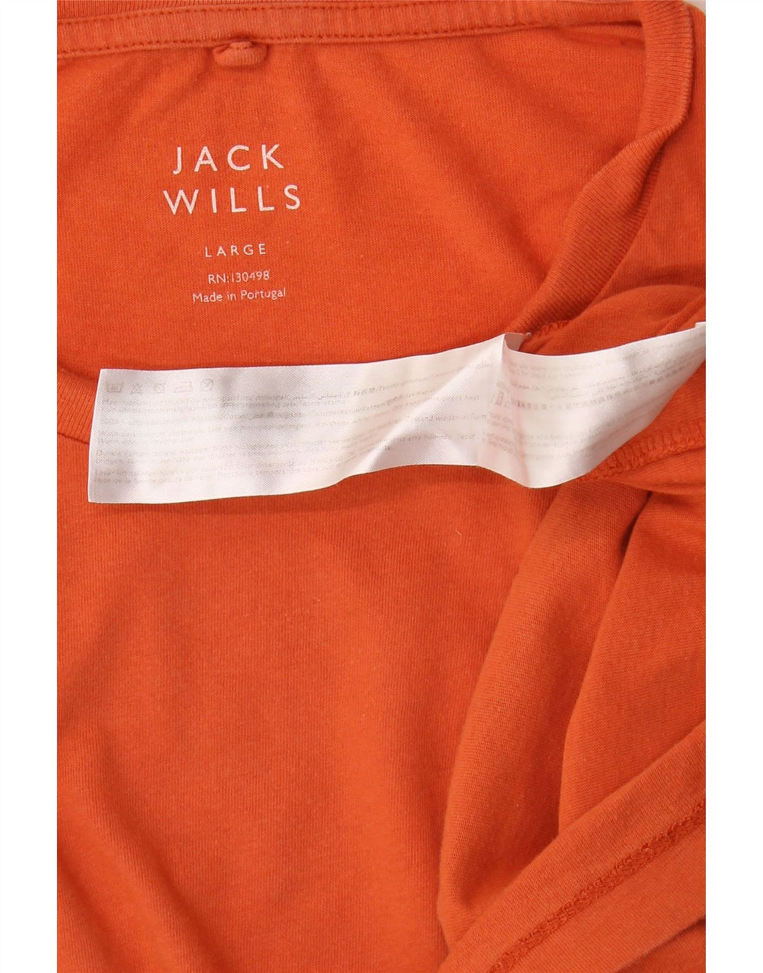 JACK WILLS T-shirt da uomo Top Large in cotone arancione
