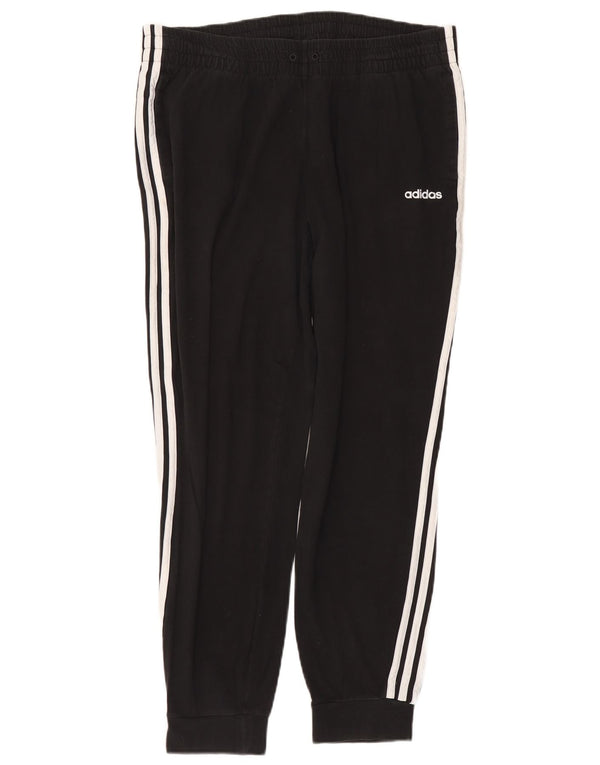 Adidas Womens Tracksuit Trousers Joggers UK 20//22 XL Black Cotton