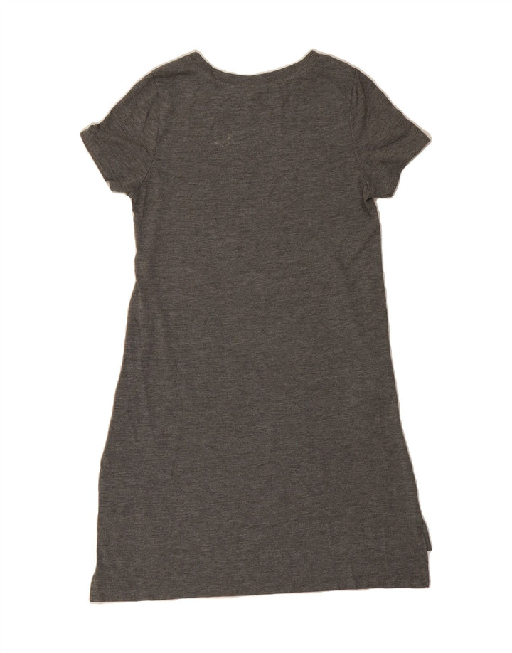 MOSSIMO Womens T-Shirt Dress UK 10 Small Grey Polyester Vintage Mossimo and Second-Hand Mossimo from Messina Hembry 