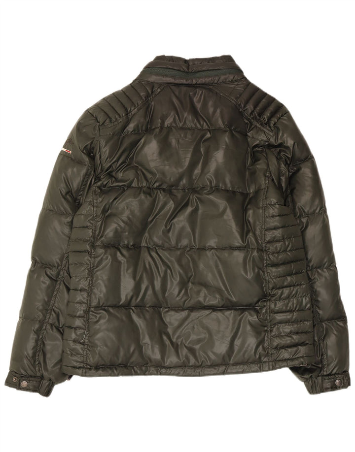 Giacca imbottita con cappuccio da donna Lotto UK 18 XL poliammide kaki