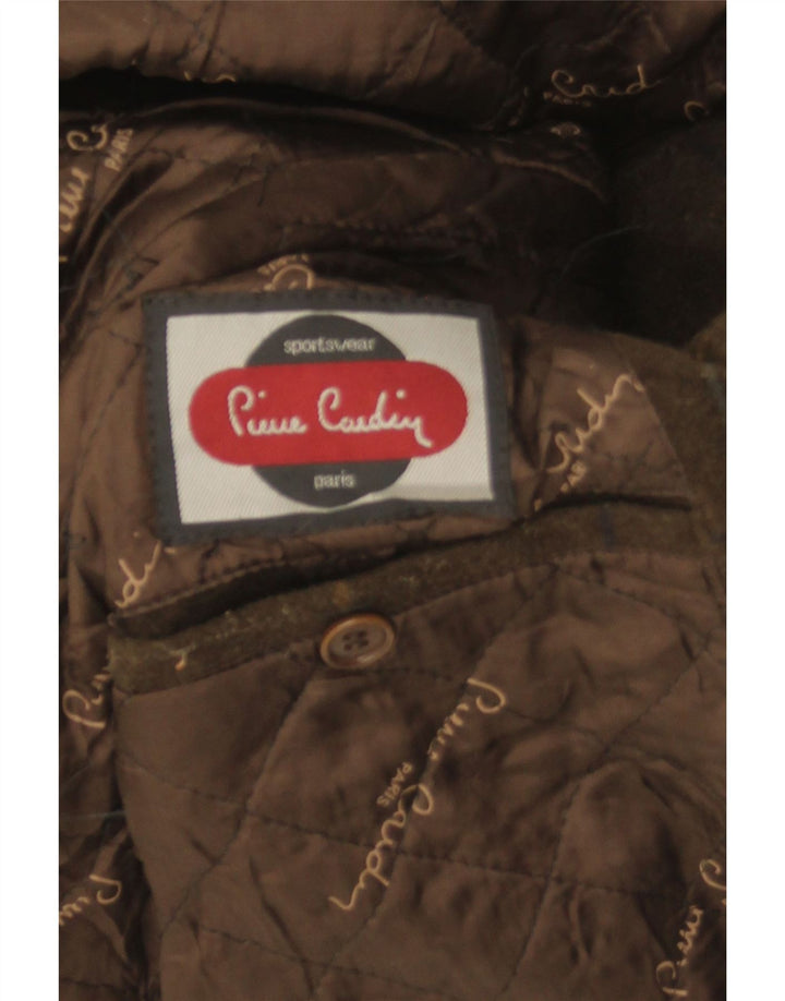 Giacca bomber da uomo Pierre Cardin UK 42 XL a quadri kaki