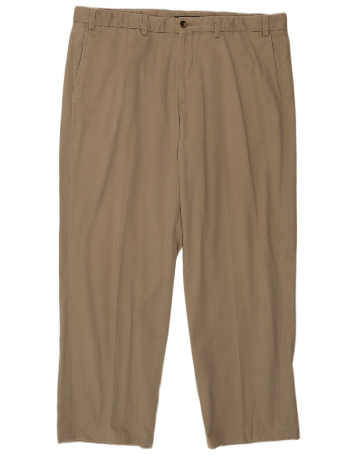 Pantaloni chino dritti da uomo Eddie Bauer W40 L30 Beige