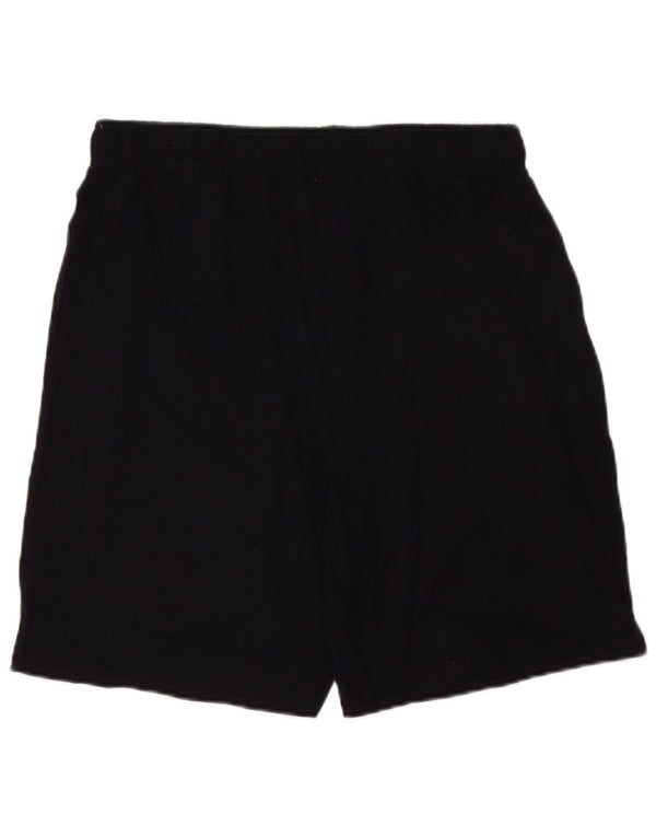 Pantaloncini sportivi da uomo Lotto grandi in cotone nero