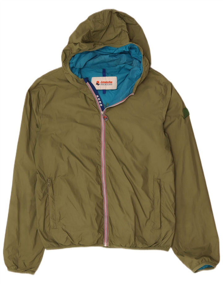 Giacca antipioggia con cappuccio da uomo Invicta UK 38 Medium Khaki