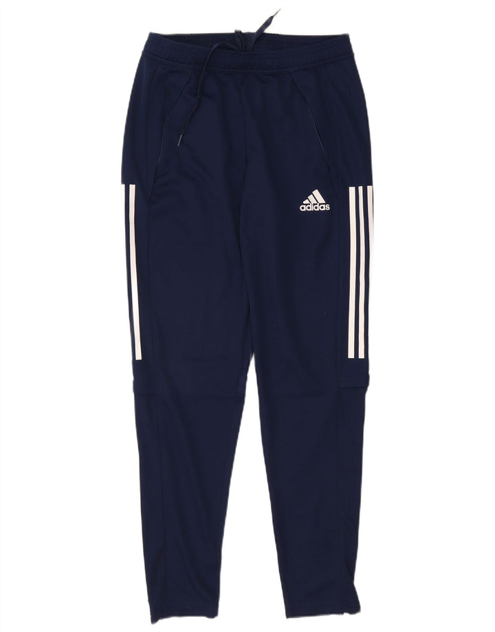 Pantaloni da tuta Adidas Aeroready da uomo medio poliestere blu navy