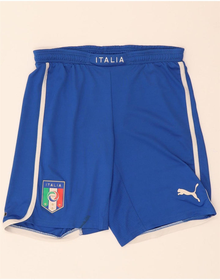 PUMA Boys Italia Sport Shorts 13-14 Years Blue Vintage Puma and Second-Hand Puma from Messina Hembry 