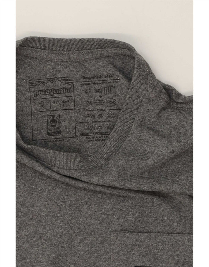 T-shirt da uomo vestibilità regolare Patagonia Top Small in cotone grigio