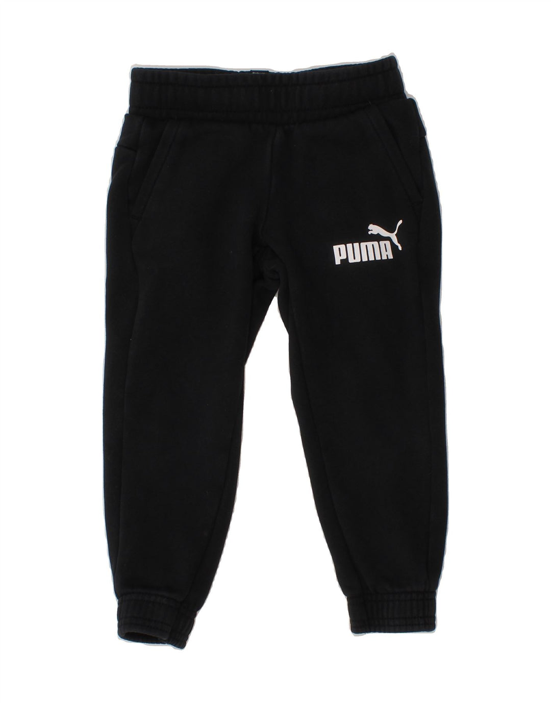 PUMA Boys Graphic Tracksuit Trousers Joggers 3-4 Years  Black Vintage Puma and Second-Hand Puma from Messina Hembry 