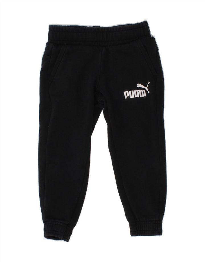 PUMA Boys Graphic Tracksuit Trousers Joggers 3-4 Years  Black Vintage Puma and Second-Hand Puma from Messina Hembry 