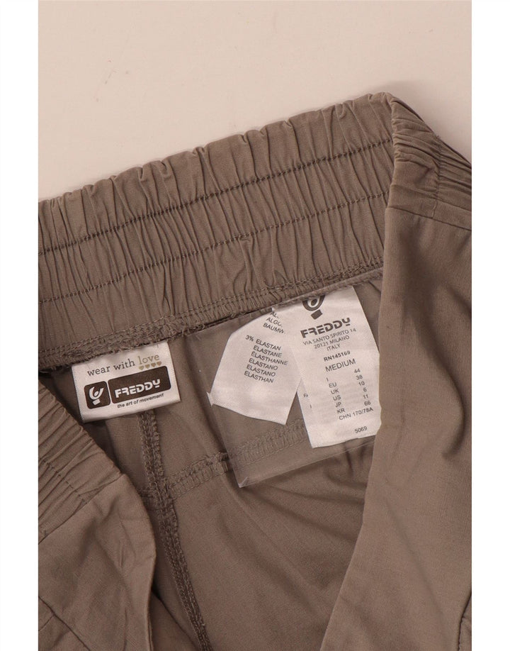 Pantaloncini chino da donna Freddy UK 10 piccoli W28 cotone grigio