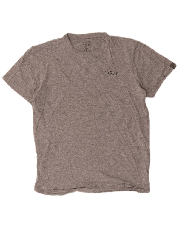 T-shirt grafica da uomo Rab Top grigio medio