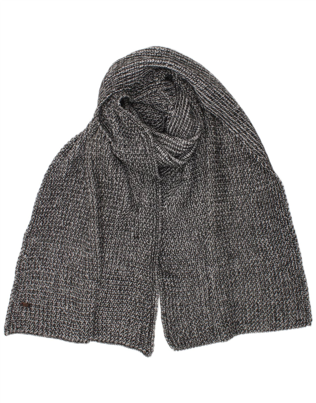 Sciarpa rettangolare da uomo in maglia Liu Jo, taglia unica, classica grigia screziata