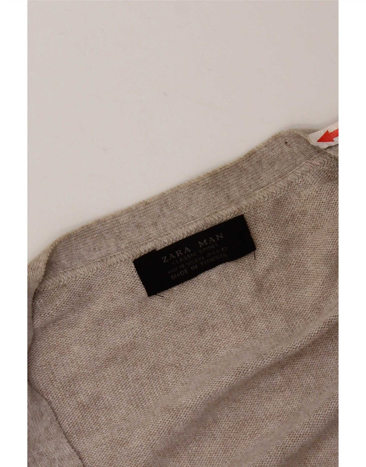 Maglione cardigan da uomo Zara XL grigio