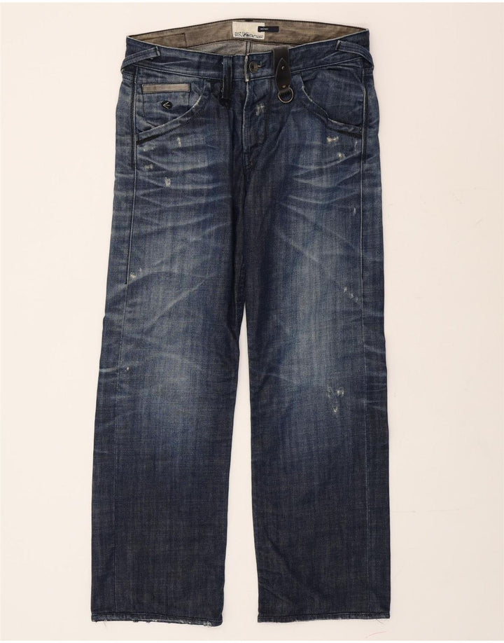 Jeans dritti invecchiati da uomo Energie W34 L29 cotone blu