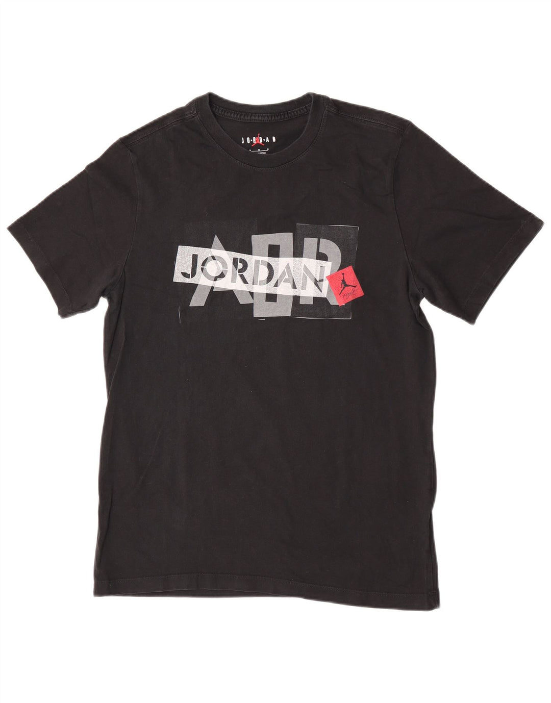 T-shirt Jordan Air Graphic da uomo in cotone nero medio
