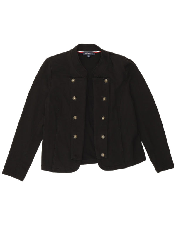 Top cardigan da donna Tommy Hilfiger UK 18 XL cotone nero