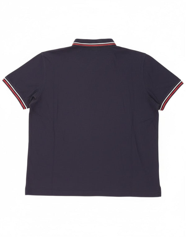 Polo da uomo Lotto 2XL in cotone blu navy