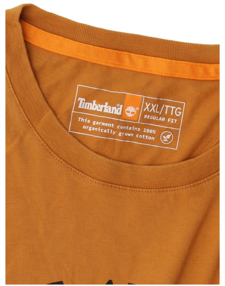 T-shirt grafica Timberland da uomo vestibilità regolare vestibilità regolare 2XL logo arancione