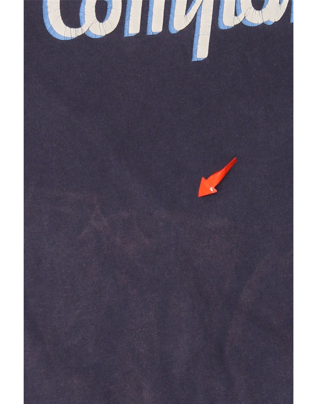 BEST COMPANY T-shirt grafica da uomo Top Small Blu Navy