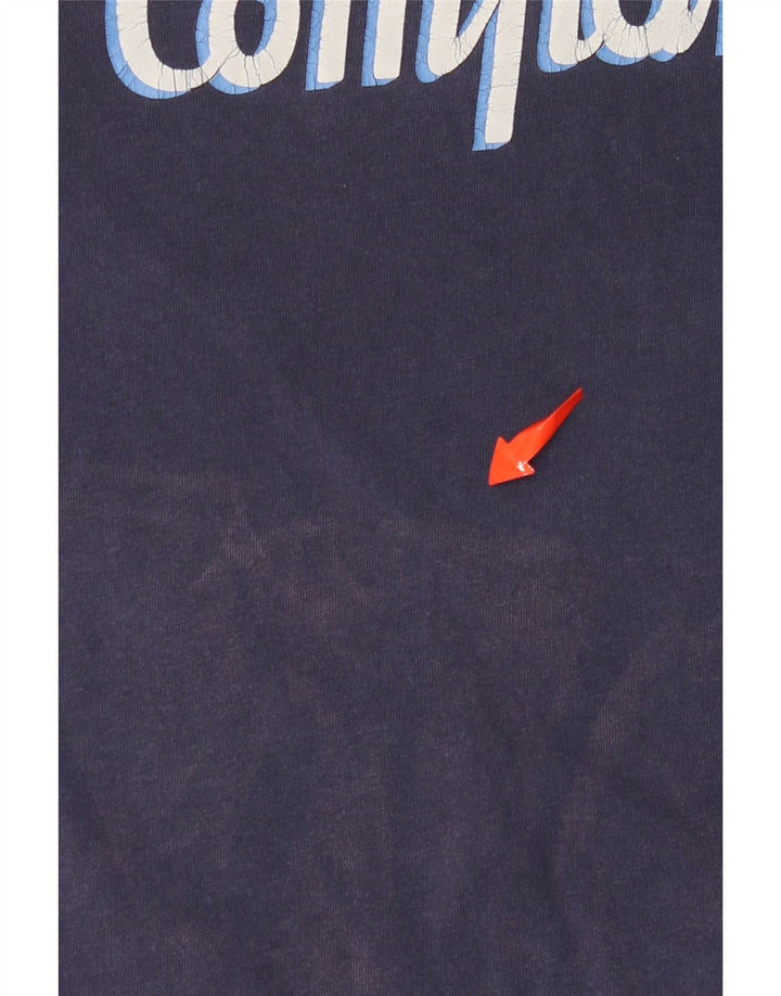 BEST COMPANY T-shirt grafica da uomo Top Small Blu Navy