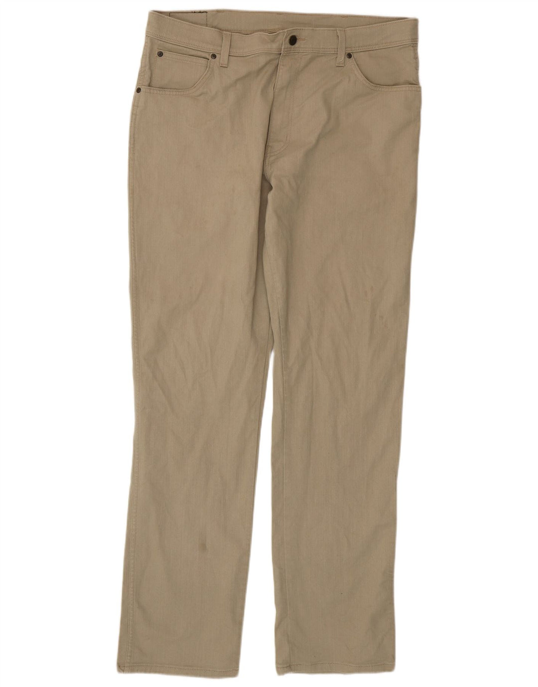 Jeans dritti da uomo Wrangler vestibilità regolare W38 L34 cotone verde